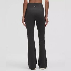 Lululemon Pants Womens 6 Gray Groove Flare High Rise Nulu Yoga Leggings Gym